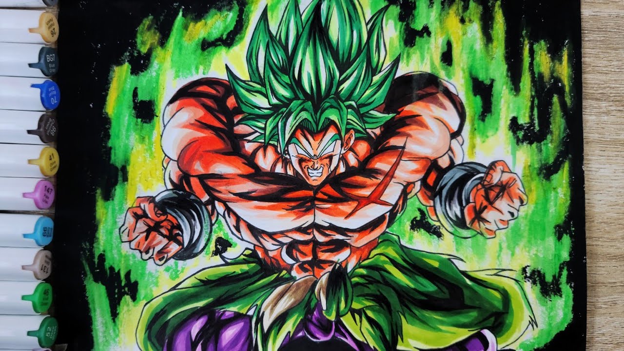 Как нарисовать Броли, легендарного Супер Сайяна🔥[Dragonball]