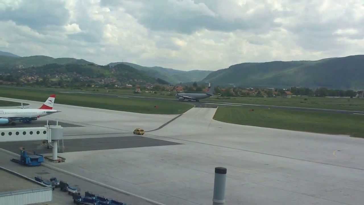 Royal Air Force Airbus A330-200 at Sarajevo International Airport LQSA