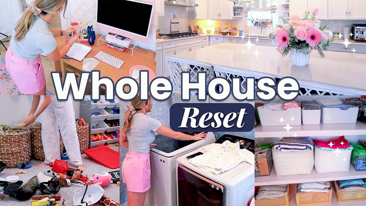 Ultimate 1-Hour WHOLE-HOUSE RESET 2025 | Speed-Clean & Easy Organizing Tips