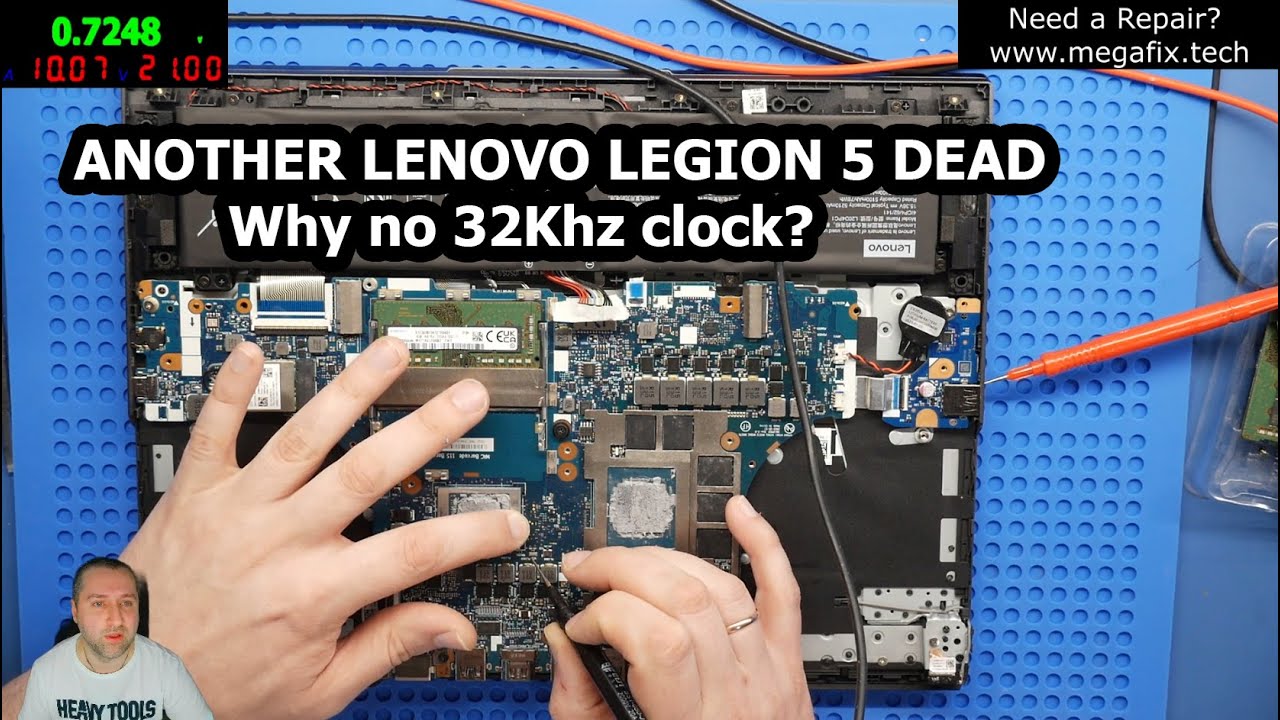Lenovo Legion 5 No Display | Missing 32khz Clock Fixed by CPU Reballing