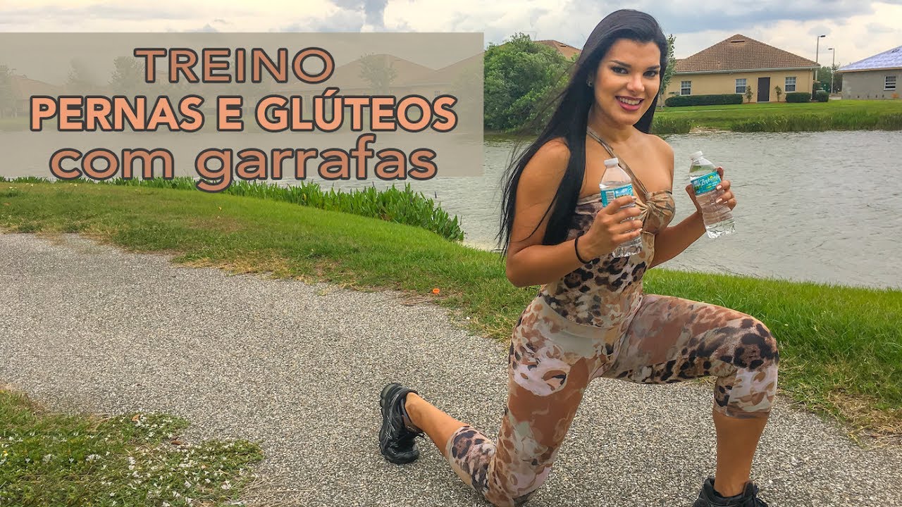 Treino De Pernas com Garrafas | Aumentar os Glúteos