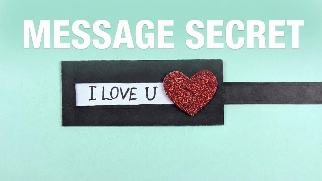 Origami Message Secret ❤️ Idée Cadeau Saint Valentin Facile