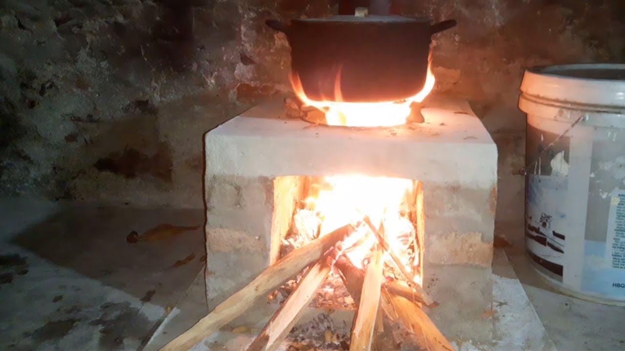 How To Build A Brick Rocket Stove At Home ? (Creative Cement Ideas)