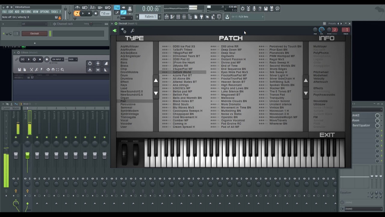 Testing Tone 2 Electra 2 (or ElectraX) #2 - Testing Some Factory Sounds