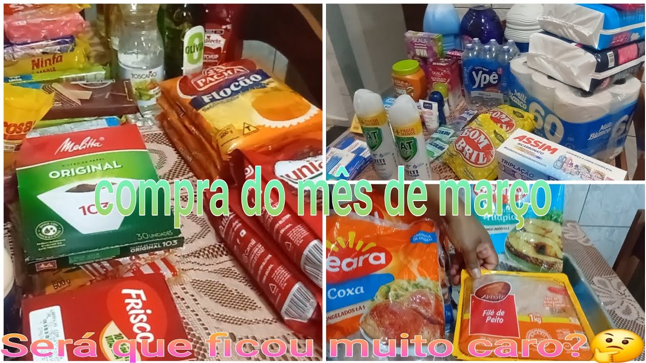 Primeira compra do mês de março 🛍