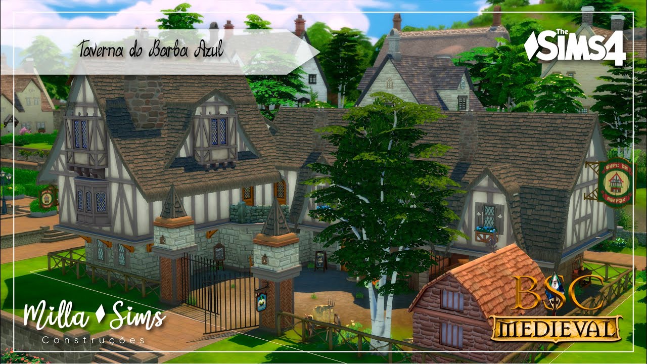 Medieval Tavern - Brasil Simmer Collab | The Sims 4 | No CC | Stop Motion