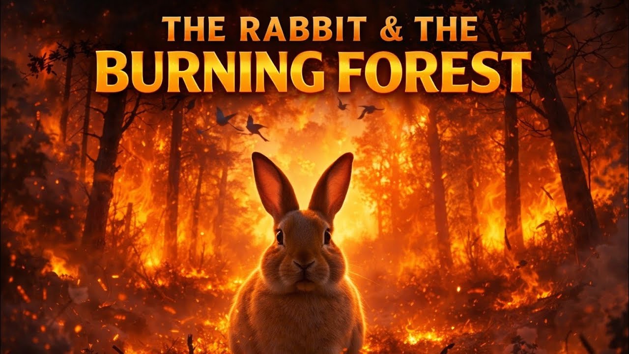 The Rabbit and the Burning Forest,#viral #animation #rabbit #story #english 