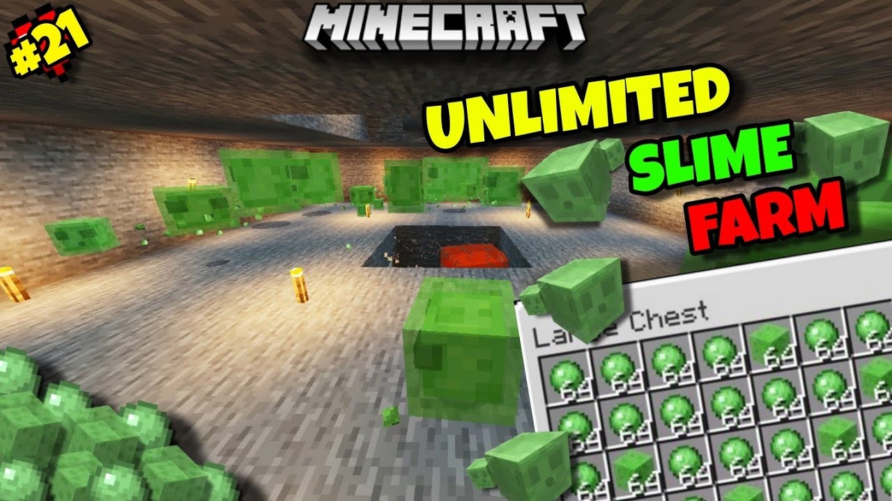 I Made The Best ✨ SLIME FARM In My Survival World 💯 | Minecraft PE/Bedrock | #21 |