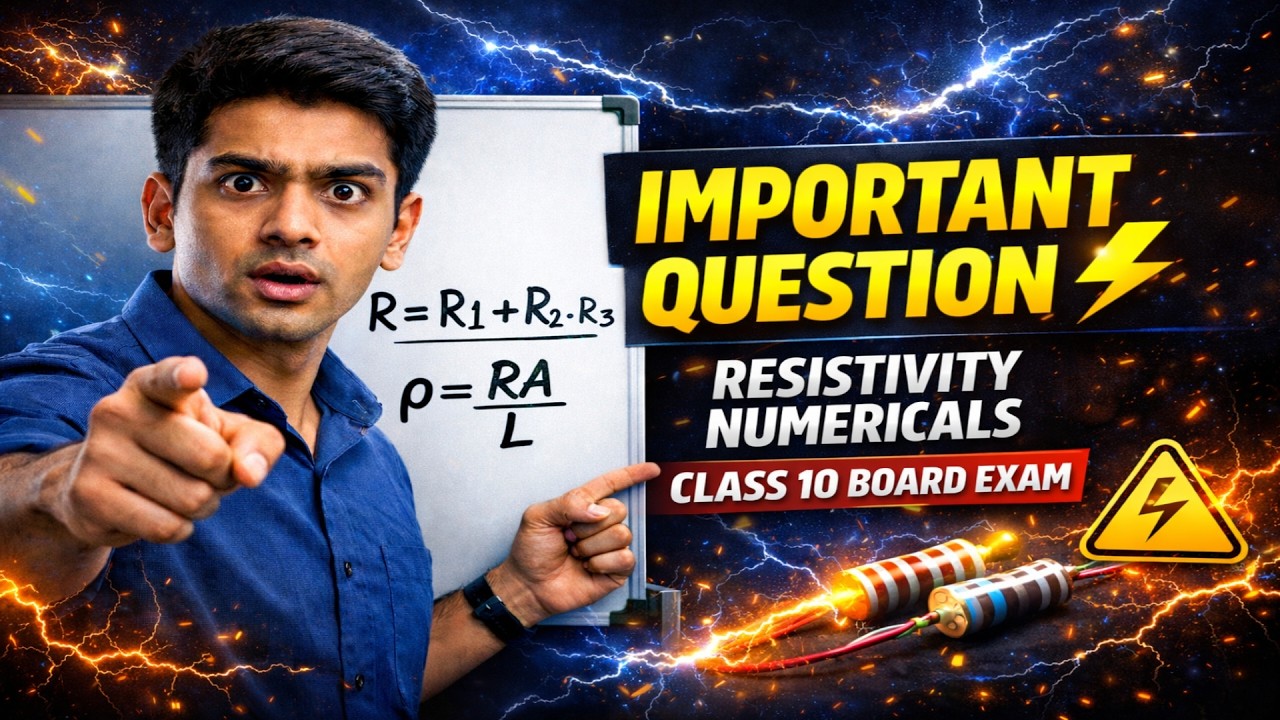 Resistivity Numericals on Resistance in Series | Class 10 Physics | Board Exam Preparation 2026