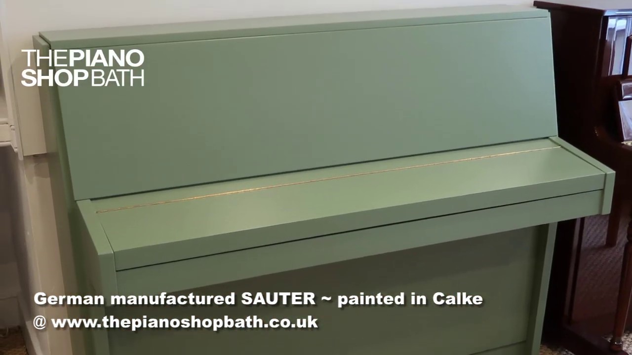 German made SAUTER painted Green 'Calke' @ The Piano Shgop, Bath