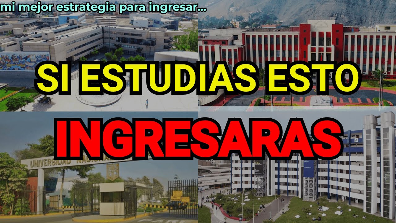 Estudia estos cursos para ASEGURAR TU INGRESO | la MEJOR estrategia para ingresar