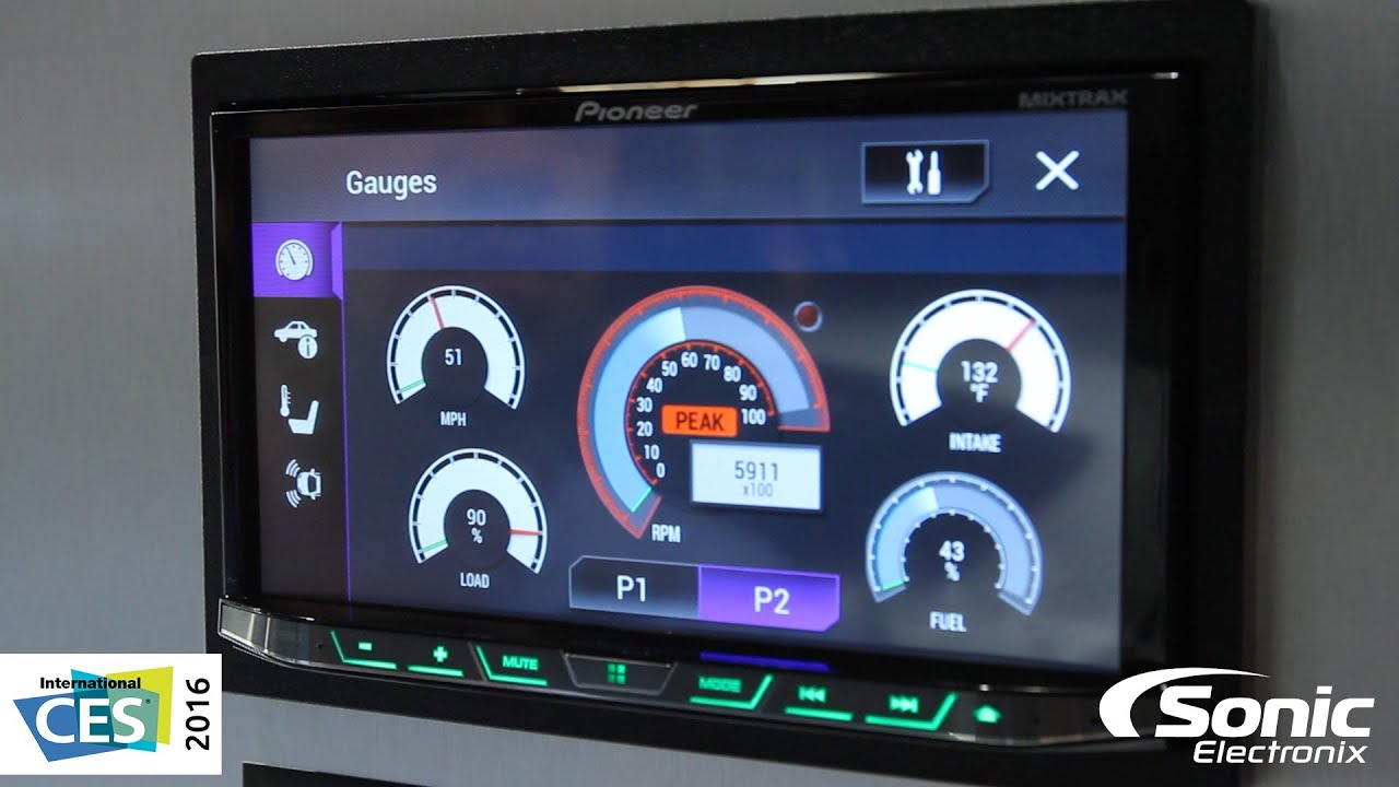 Pioneer NEX Car Stereos w/ Gauges and More New Features | CES 2016