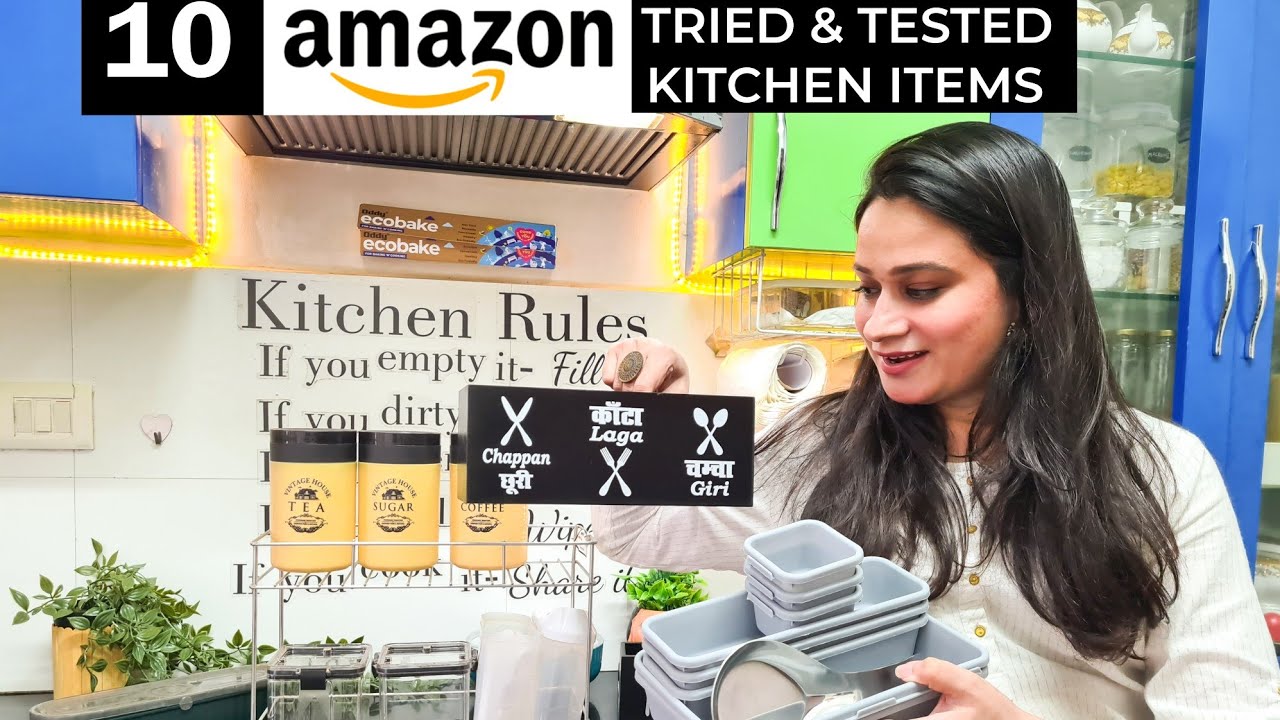 10 Amazon Best BUY KITCHEN products | Tried and Tested Kitchen Items | Kitchen Storage Solutions