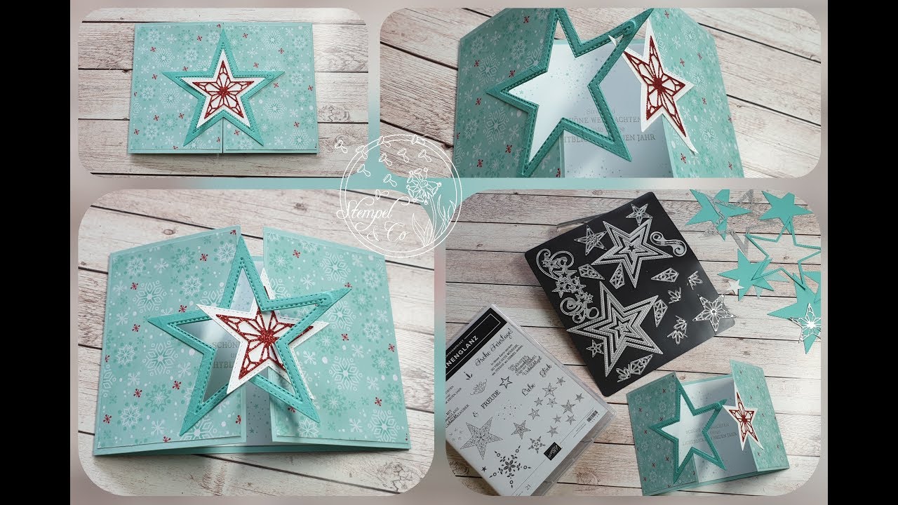 Stampin´Up! Karte mit Sternverschluss - Sternenglanz