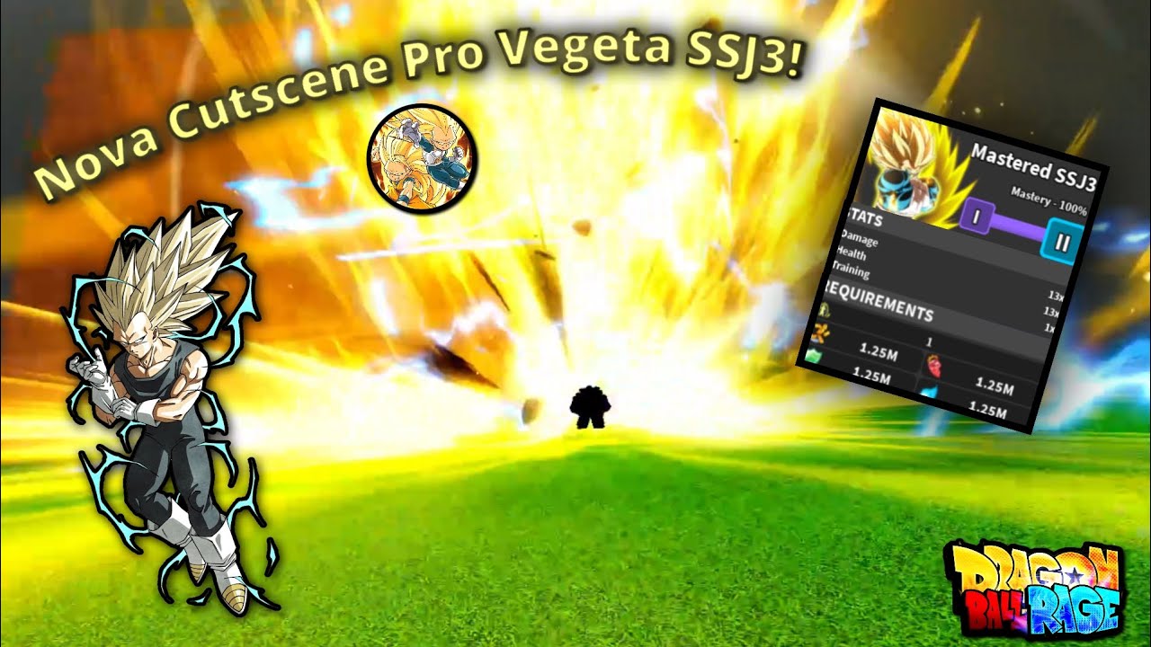 Nova Cutscene Pro Vegeta SSJ3! 🌟 | Roblox Dragon Ball Rage