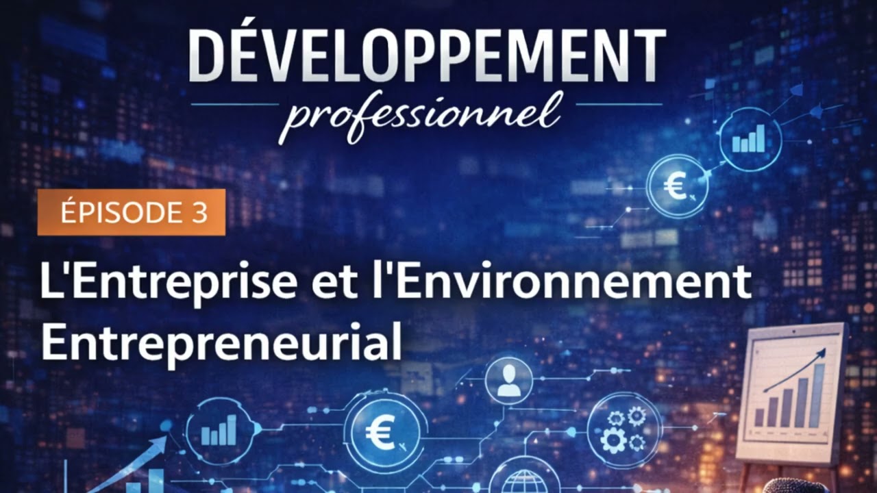 DEVELOPPEMENT PROFESSIONNEL : Episode 3 - L'entreprise et l'environnement entrepreneurial.