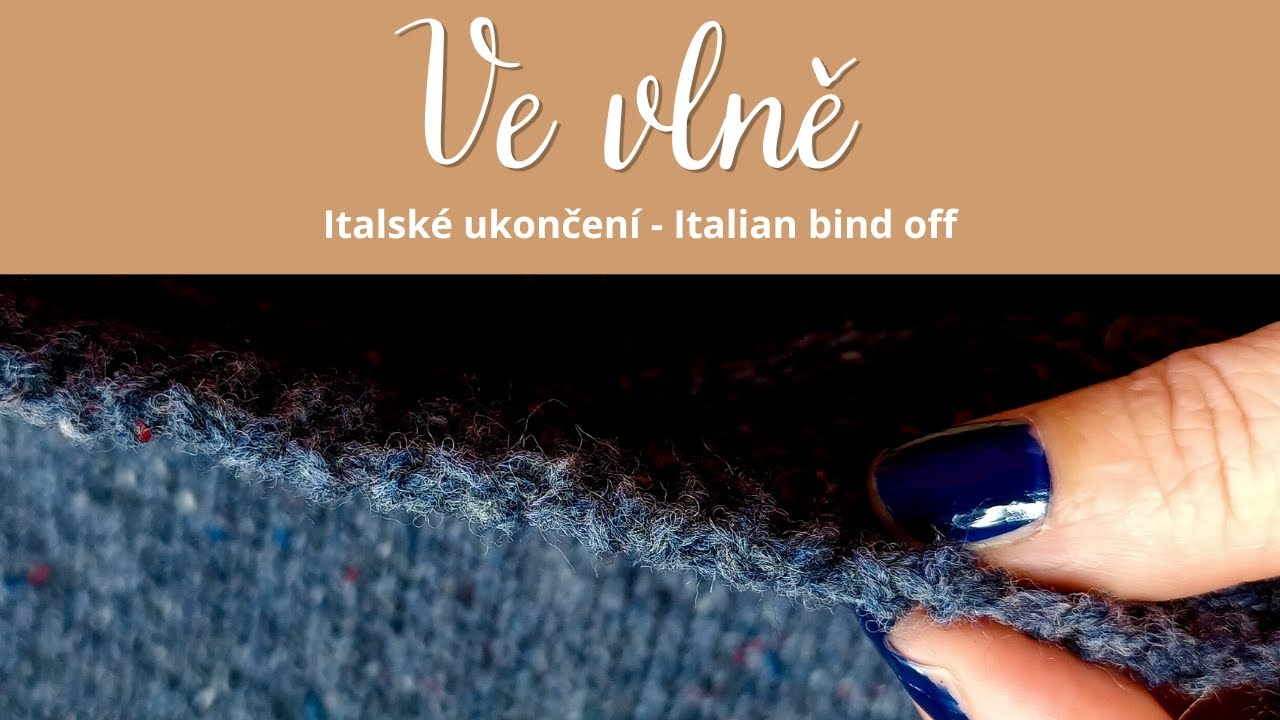 Italské ukončení - Italian bind off