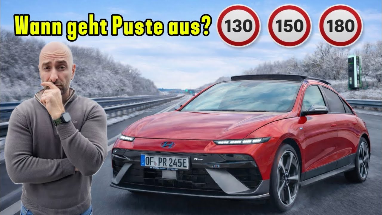 Fahren wie den Verbrenner im Winter | 130-180km/h | 2Grad + Ladezeiten