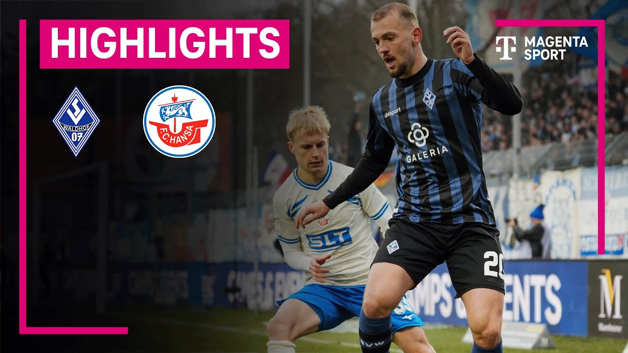 SV Waldhof Mannheim - Hansa Rostock | Highlights 3. Liga | MAGENTA SPORT