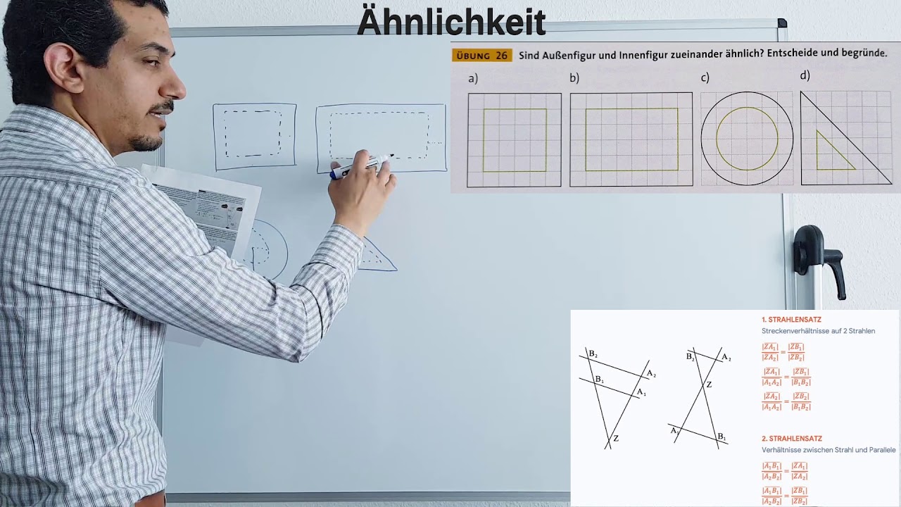 Mathe 9. Klasse: &Auml;hnlichkeit Sind die Figuren &auml;hnlich zueinander?