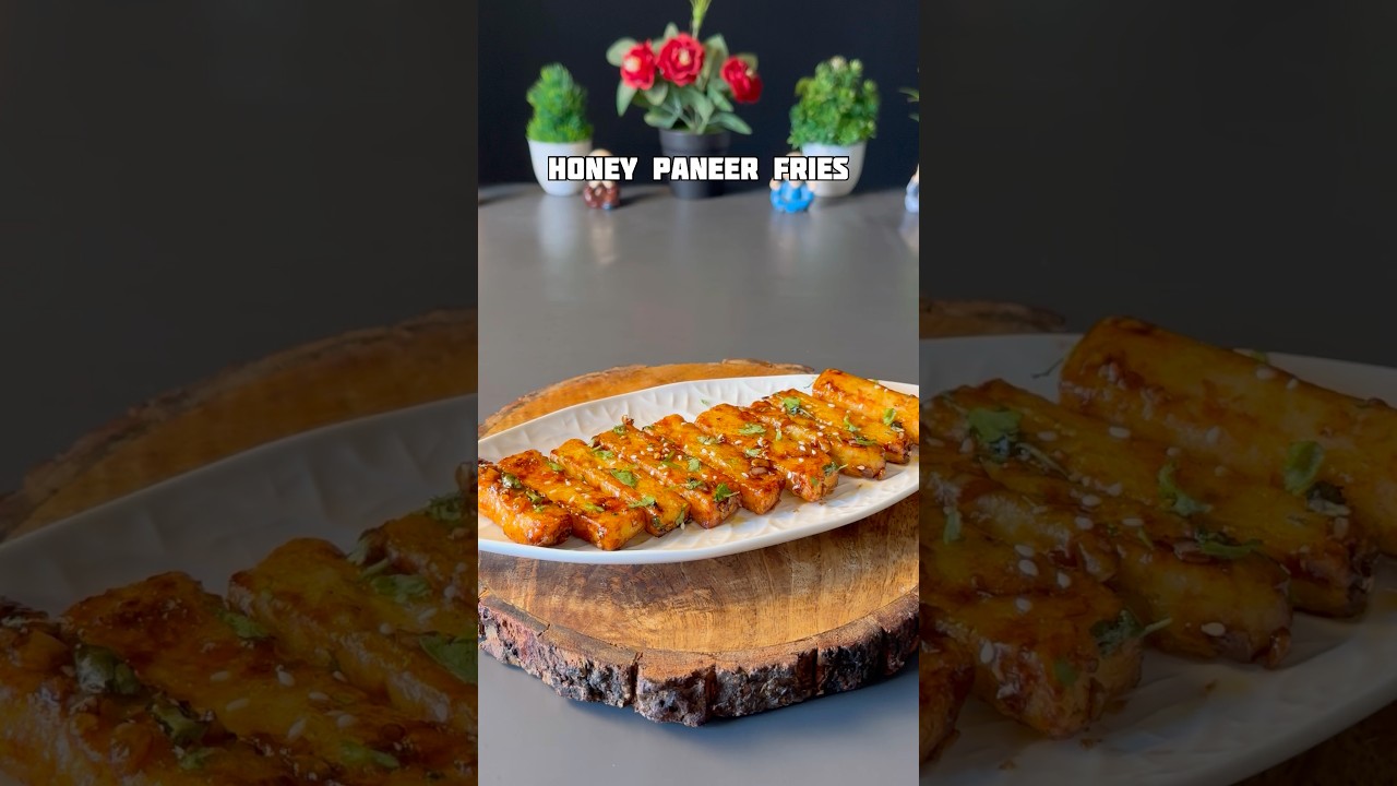 Viral crispy Honey Paneer Fries Recipe #shorts #recipe #paneer #snacks