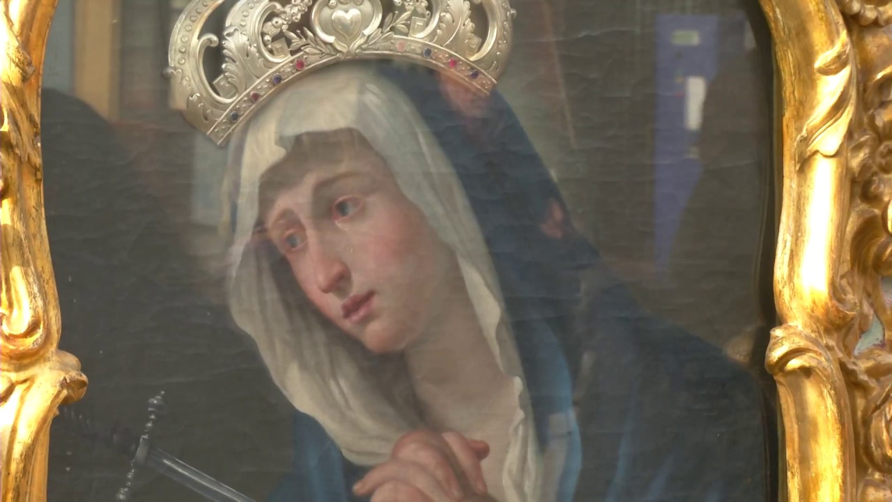 Processione intorno alle mura con l’immagine della Madonna Addolorata - Norcia 29 gennaio 2017