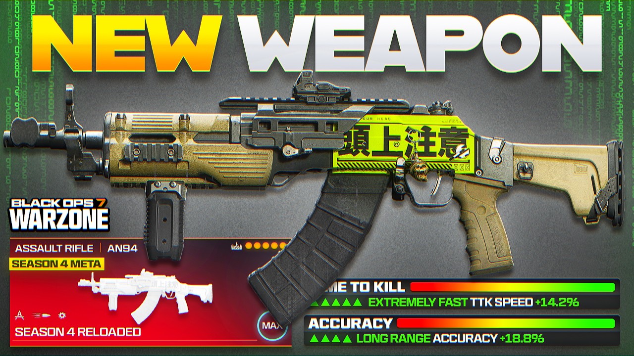 the *NEW* BEST AN-94 AR META LOADOUT in Warzone BO7! (Season 4 Reloaded Assault Rifle)
