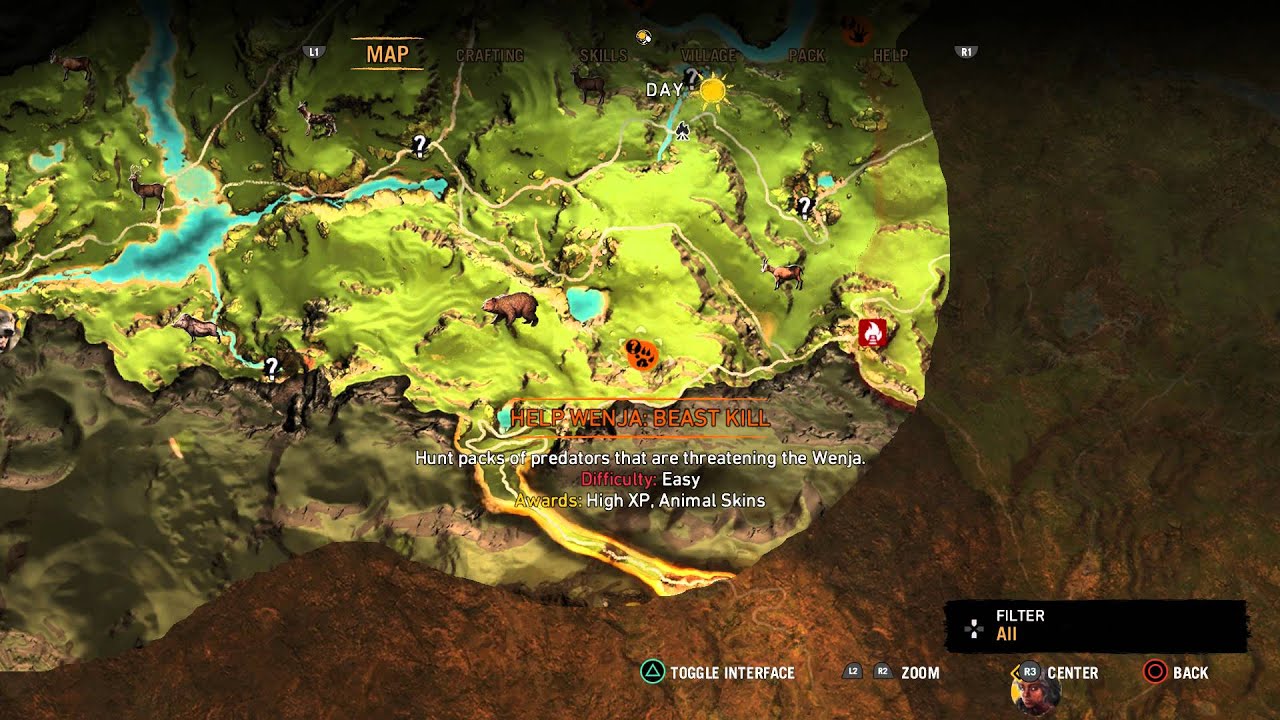 Far Cry Primal - ''The Lost Wenja'' Message (Jayma, Wogah & Karoosh) Map Locations & Information