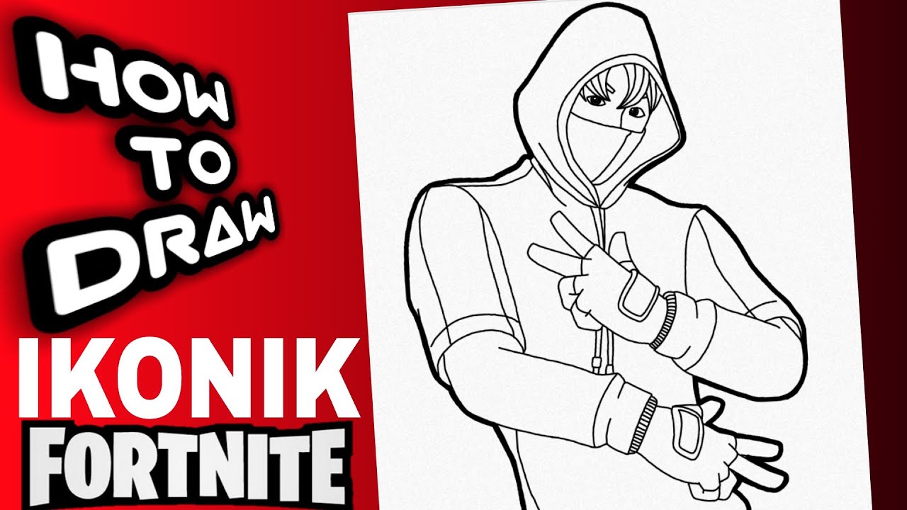 HOW TO DRAW IKONIK | FORTNITE | EASY | STEP BY STEP | FORTNITE DRAWINGS | como dibujar a ikonik
