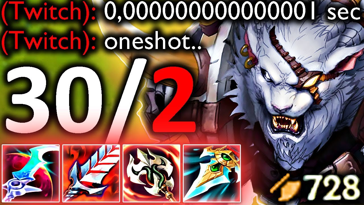 RENGAR IS THE STRONGEST CHAMPION..