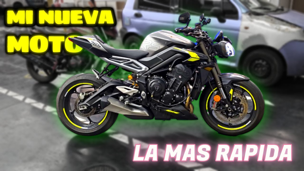 MI NUEVA MOTO😍 STREET TRIPLE 765 TRIUMPH