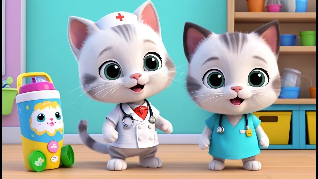 Кошка няня приносит теплое молоко 🐱🥛