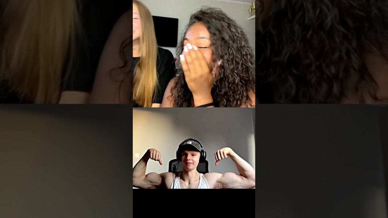 ILE TY MASZ LAT? Umięśnione dziecko prank na omegle #fyp #ometv #babyface #śmieszne #prank