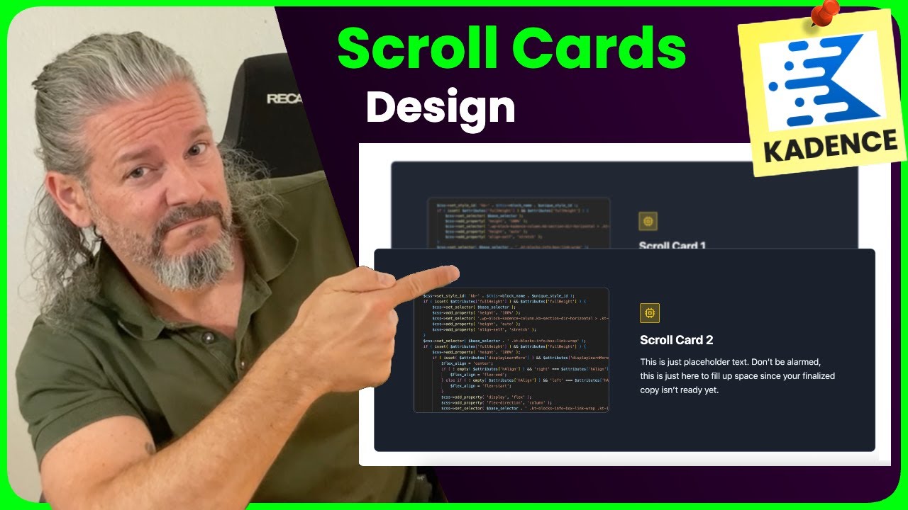 FluentCart - Animierte Scroll Cards mit Kadence nachbauen