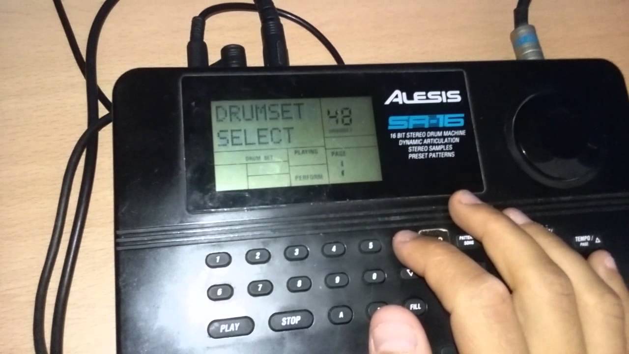 Alesis sr 16 drum machine tutorial em português