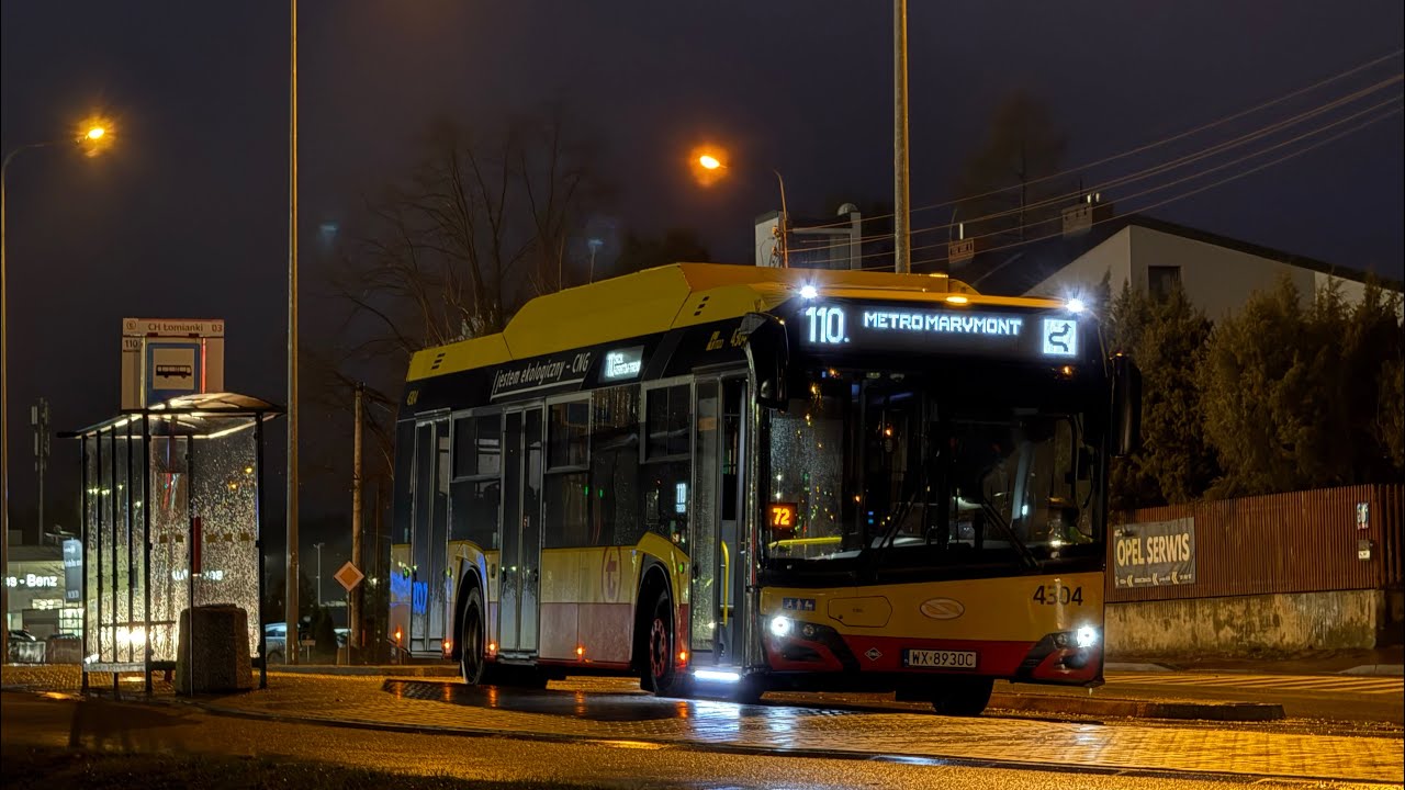 [#117] 110 ➡️ CH Łomianki 🚍 Solaris nUrbino 12 CNG #4304 - MZA Warszawa sp. z.o.o.