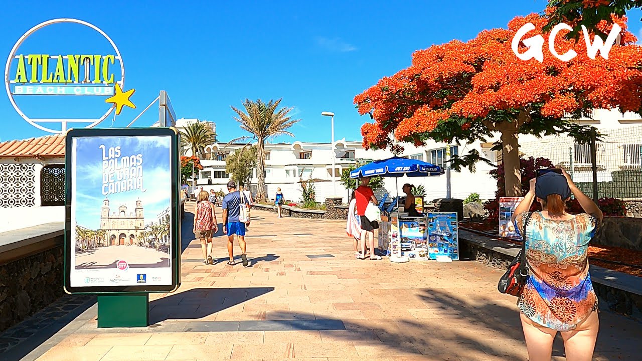 PLAYA DEL INGLES Gran Canaria June 2023 🔴 HL SuiteHotel Playa del Ingles to Anexo 2 Shopping Centre