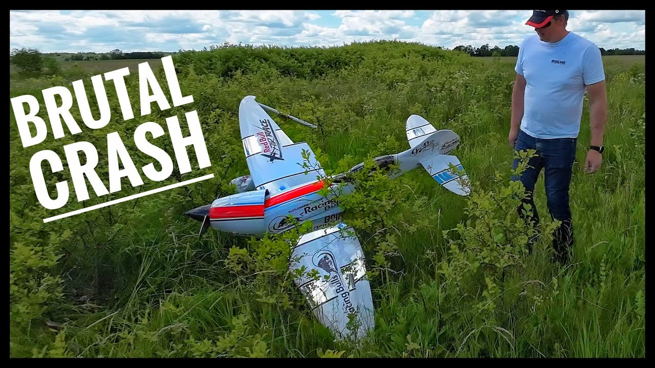CRASH CRASH Gee Bee R3 RC AIRPLANE BRUTAL MAIDEN FLIGHT dramatic disaster