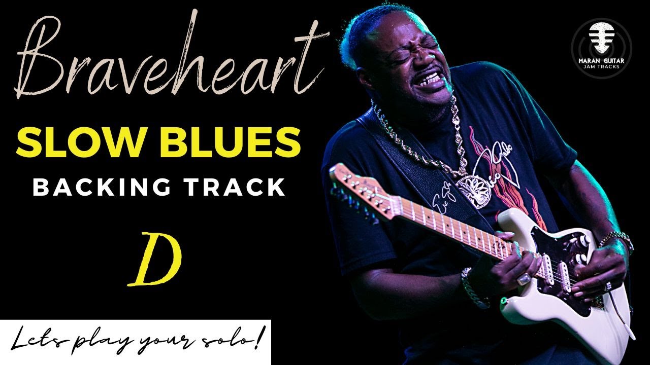 The ABSOLUTE BEST Slow Blues Backing Track in D for Jamming