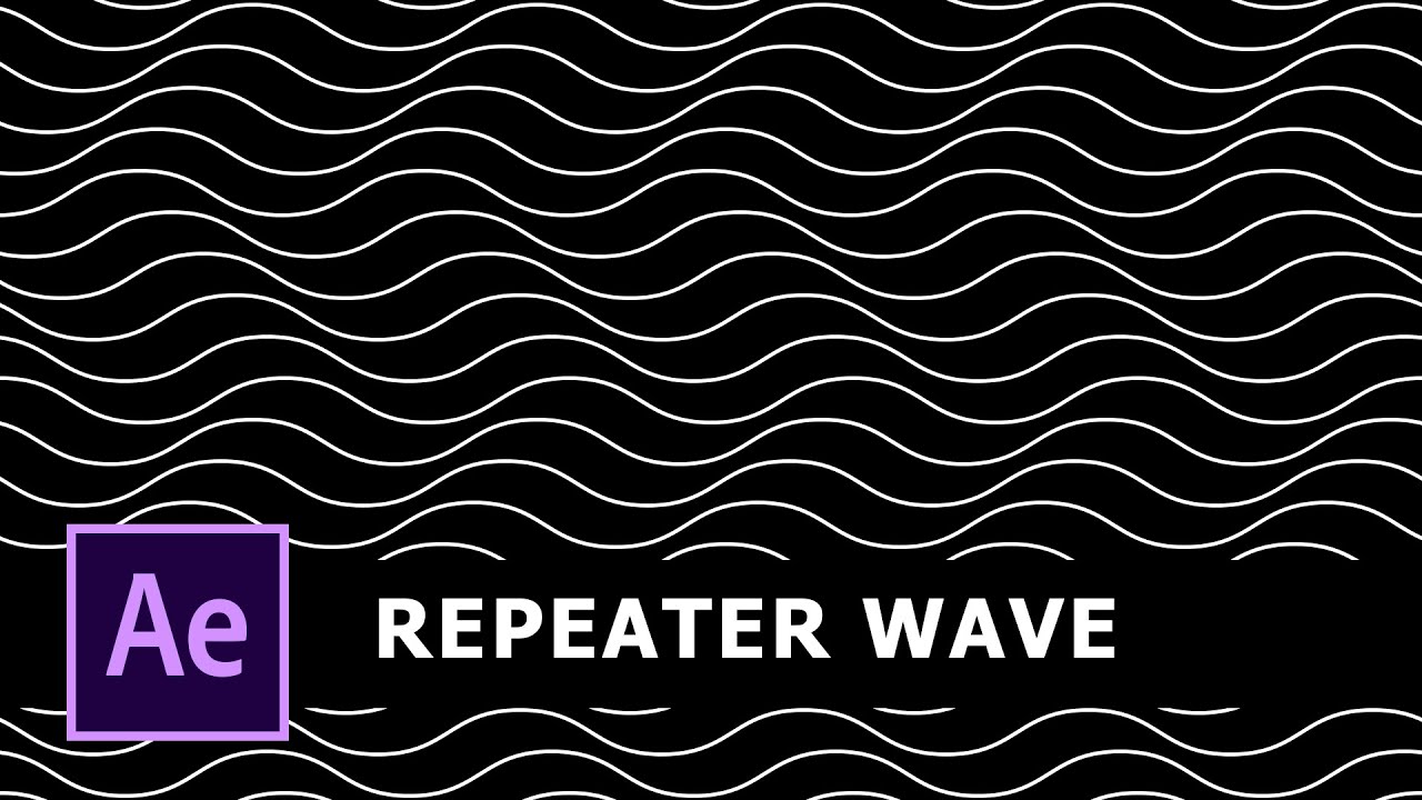 Waves Waves And More Waves (Repeater Tutorial) #aftereffectsbasics