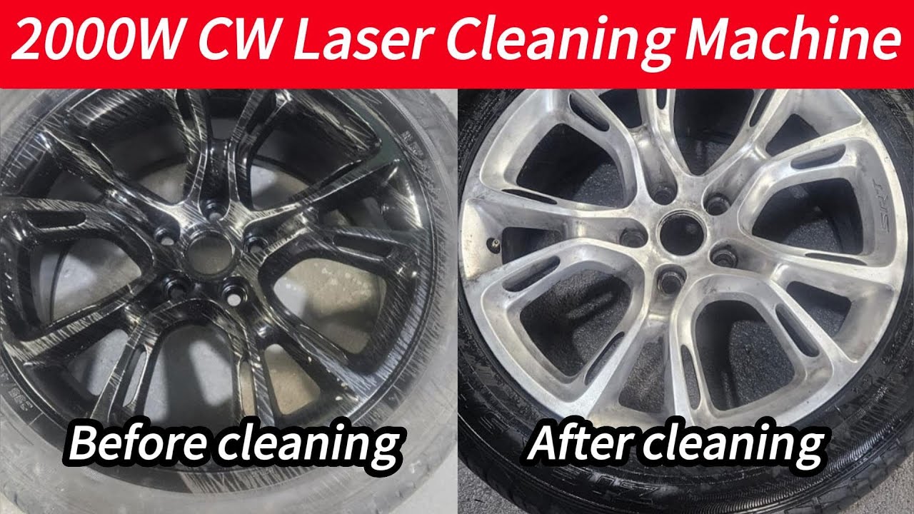 Can a laser really remove 5 layers of coating?Watch the 2000W laser cleaning machine! #lasercleaning