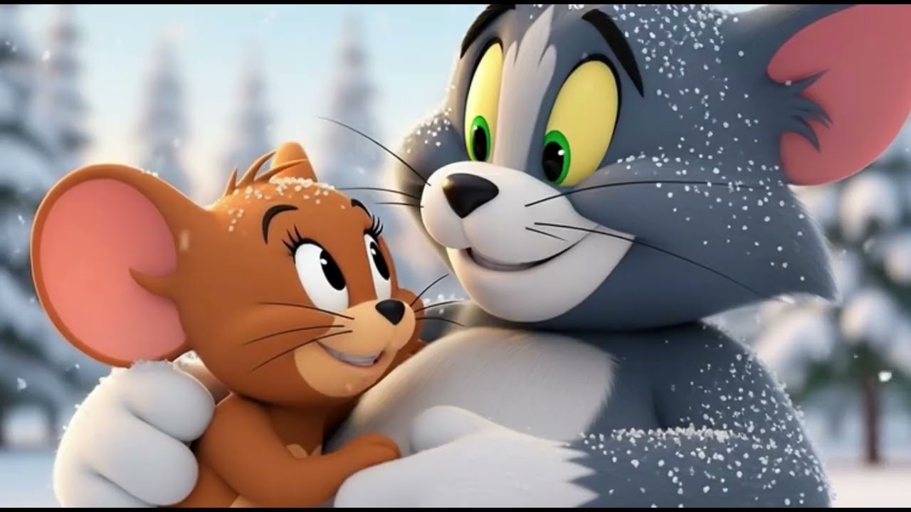 When Tom and Jerry Stop Fighting | A Beautiful Snowy Friendship Story