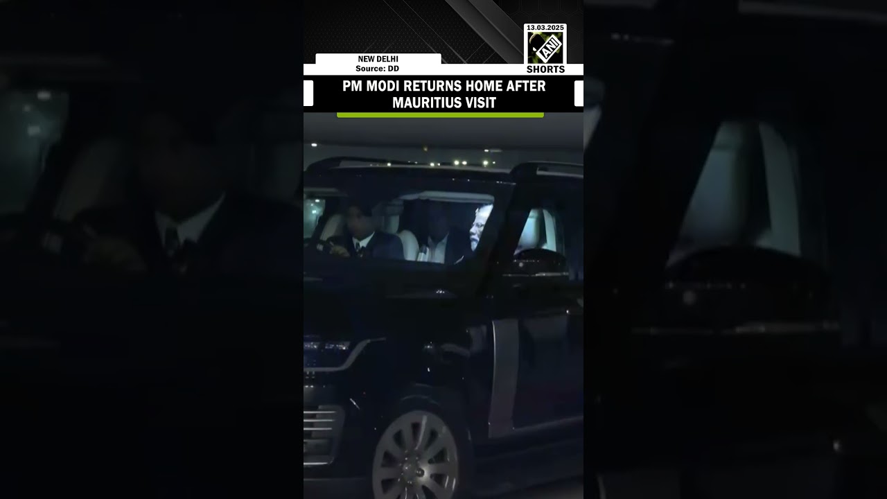 PM Modi returns to Delhi from Port Louis, Mauritius, after his 2-day State Visit to the country