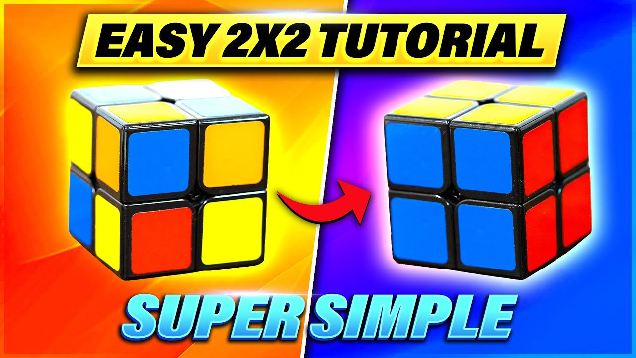 Как собрать кубик Рубика 2x2x2: (Простейший урок в высоком качестве)