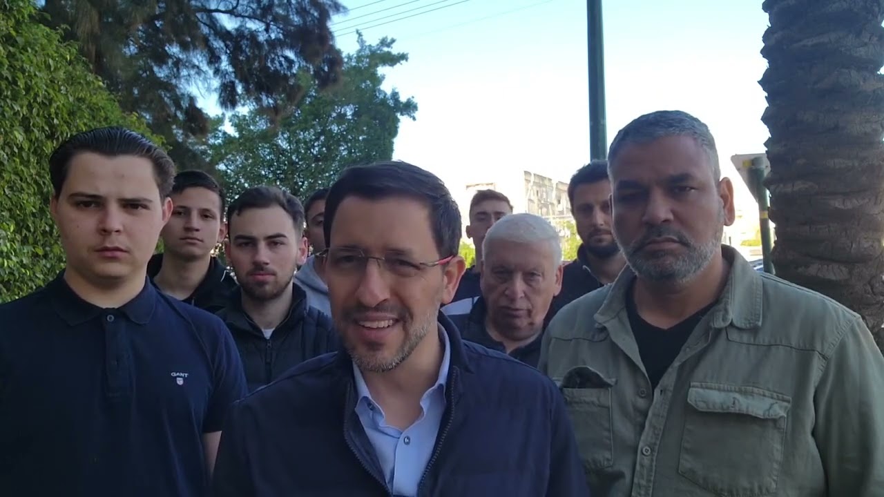 ציקי אבישר לאחר היבחרו לראשות העיר קריית מוצקין