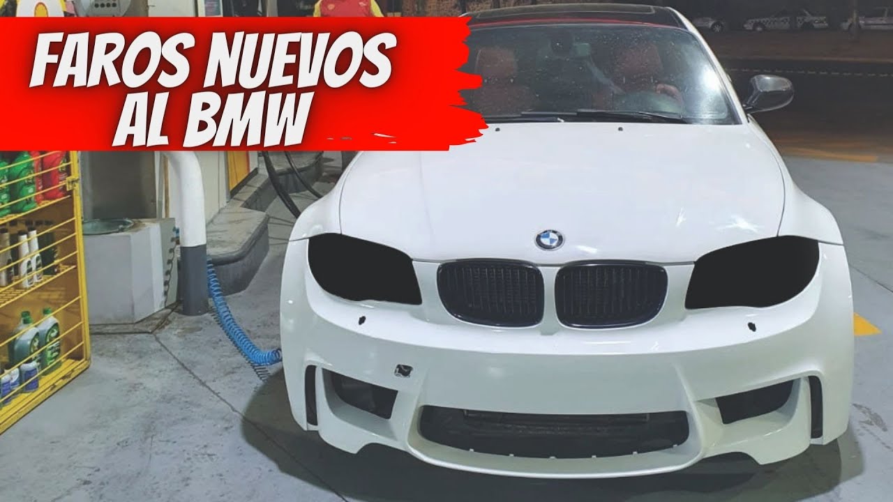 Faros personalizados con OJOS DE ANGEL DTM en LED para el BMW 135i - Alex Meza