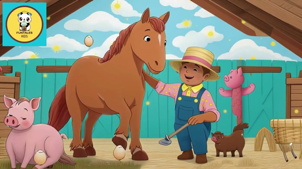 Old Farmer’s Happy Farm 🚜 | Animal Sounds Song for Kids