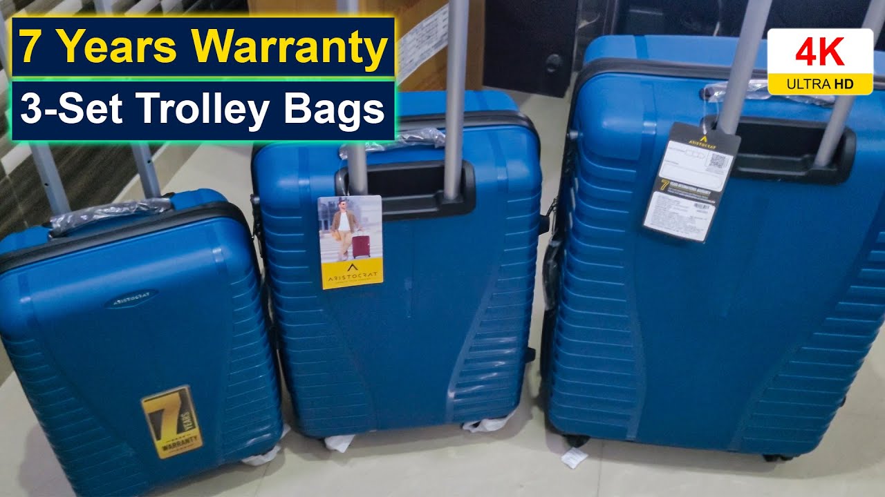 Aristocrat VIP Trolley Travel Bags | Unboxing | 4K