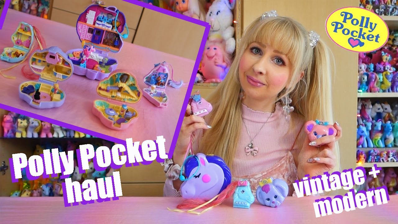 Polly Pocket haul/ unboxing - vintage 90s toys and modern compact