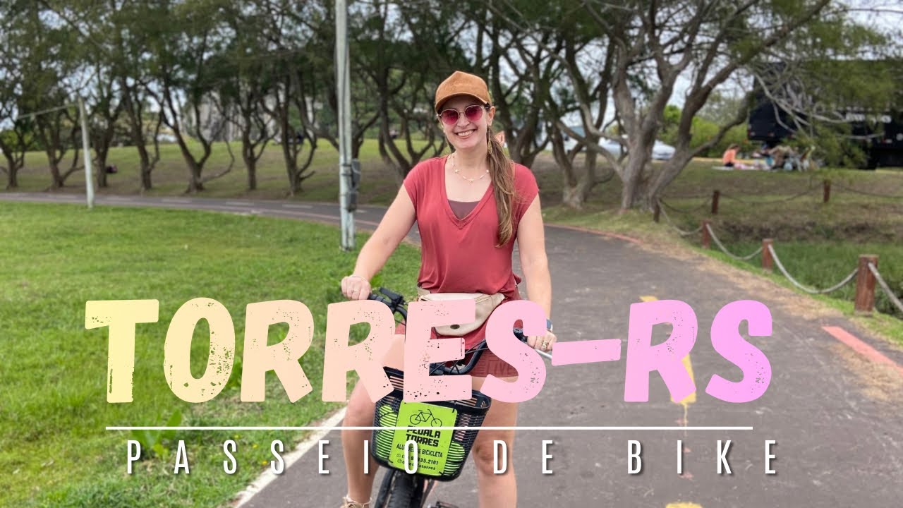 🚲Pedalando por toda orla de Torres-RS | Da Praia da Guarita até a Ponte Pênsil 🌉